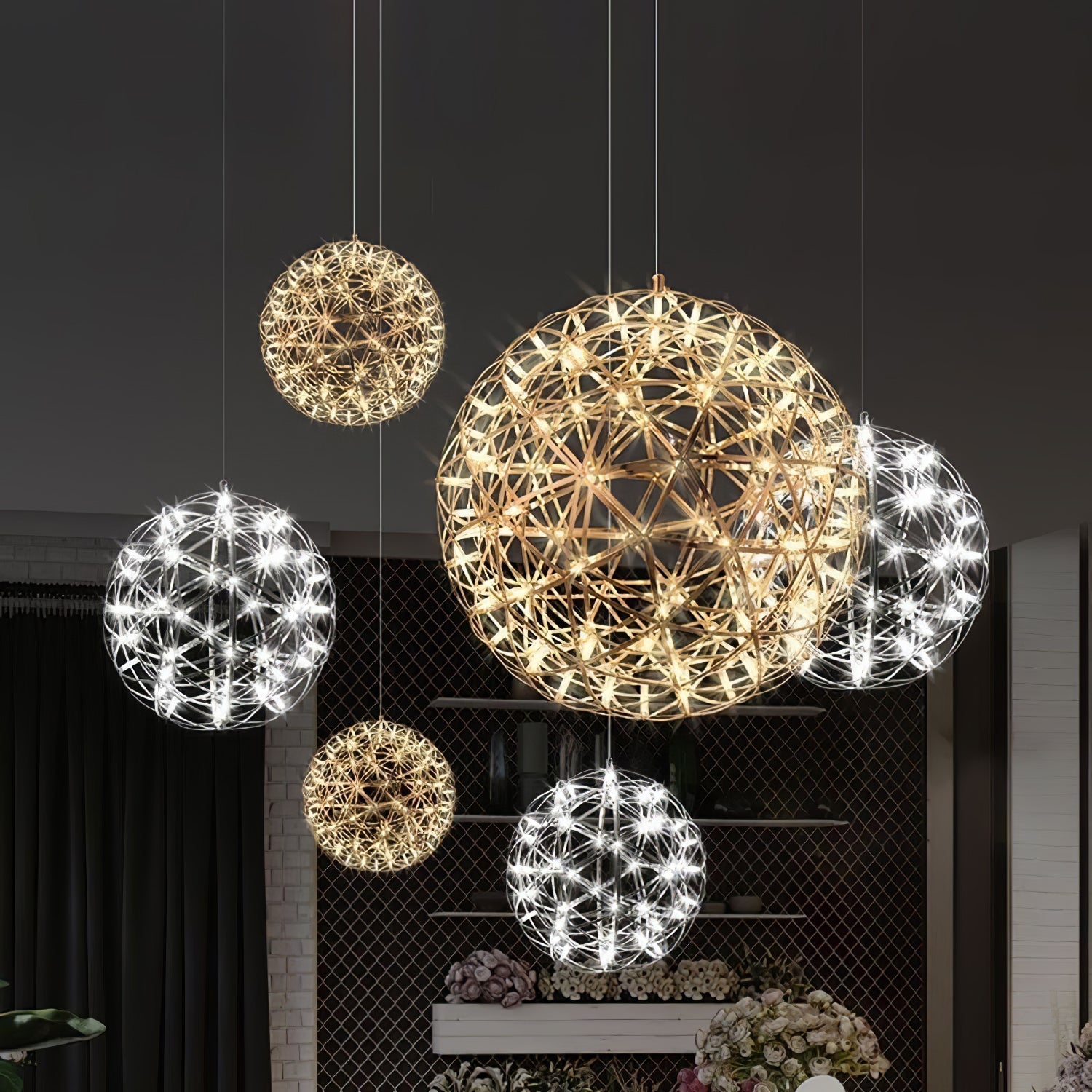 Lampa wisząca kula Hanna