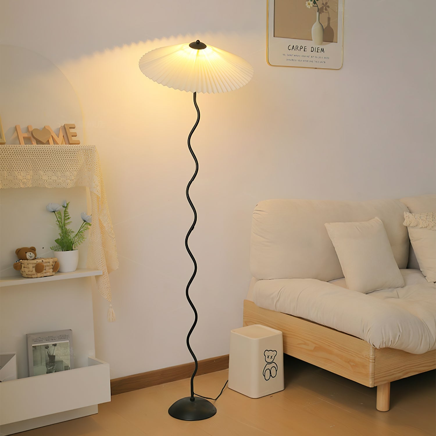 Lampa podłogowa falista Zelko