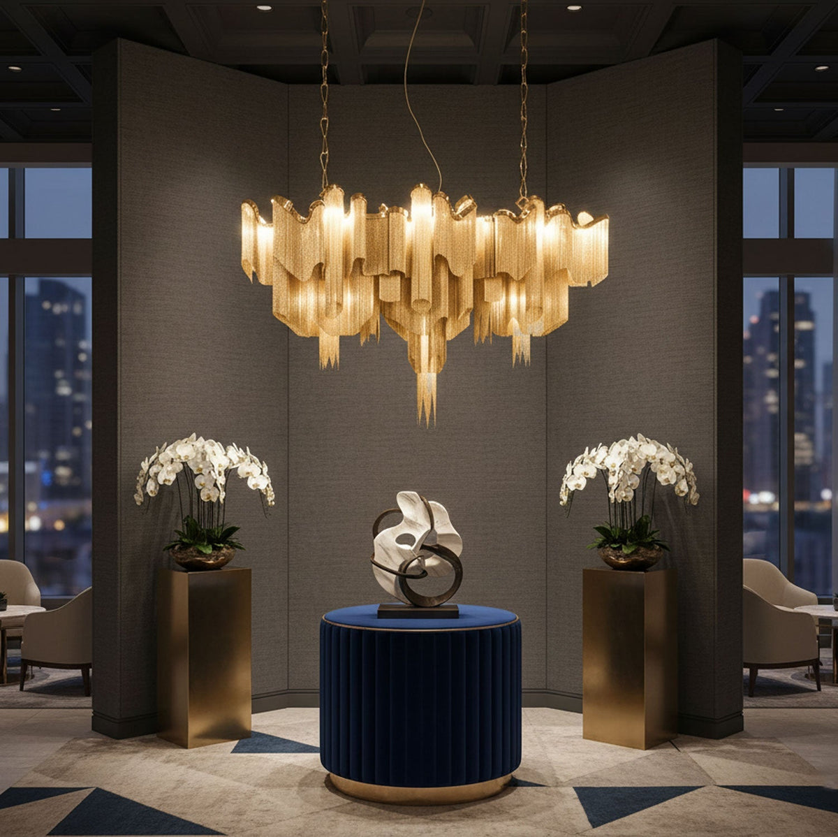 Stream Chain Chandelier – detail 8