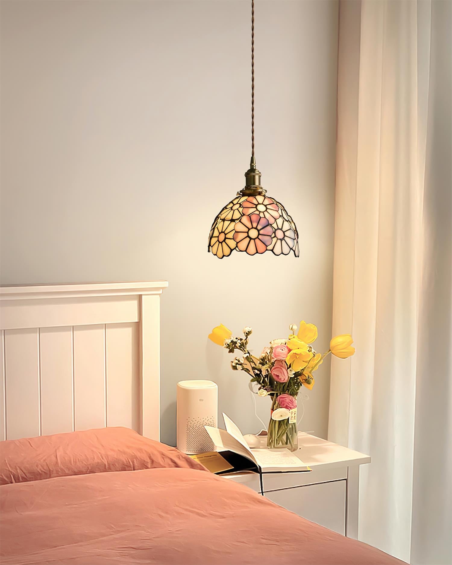 Lampa wisząca kwiatowa Darorow