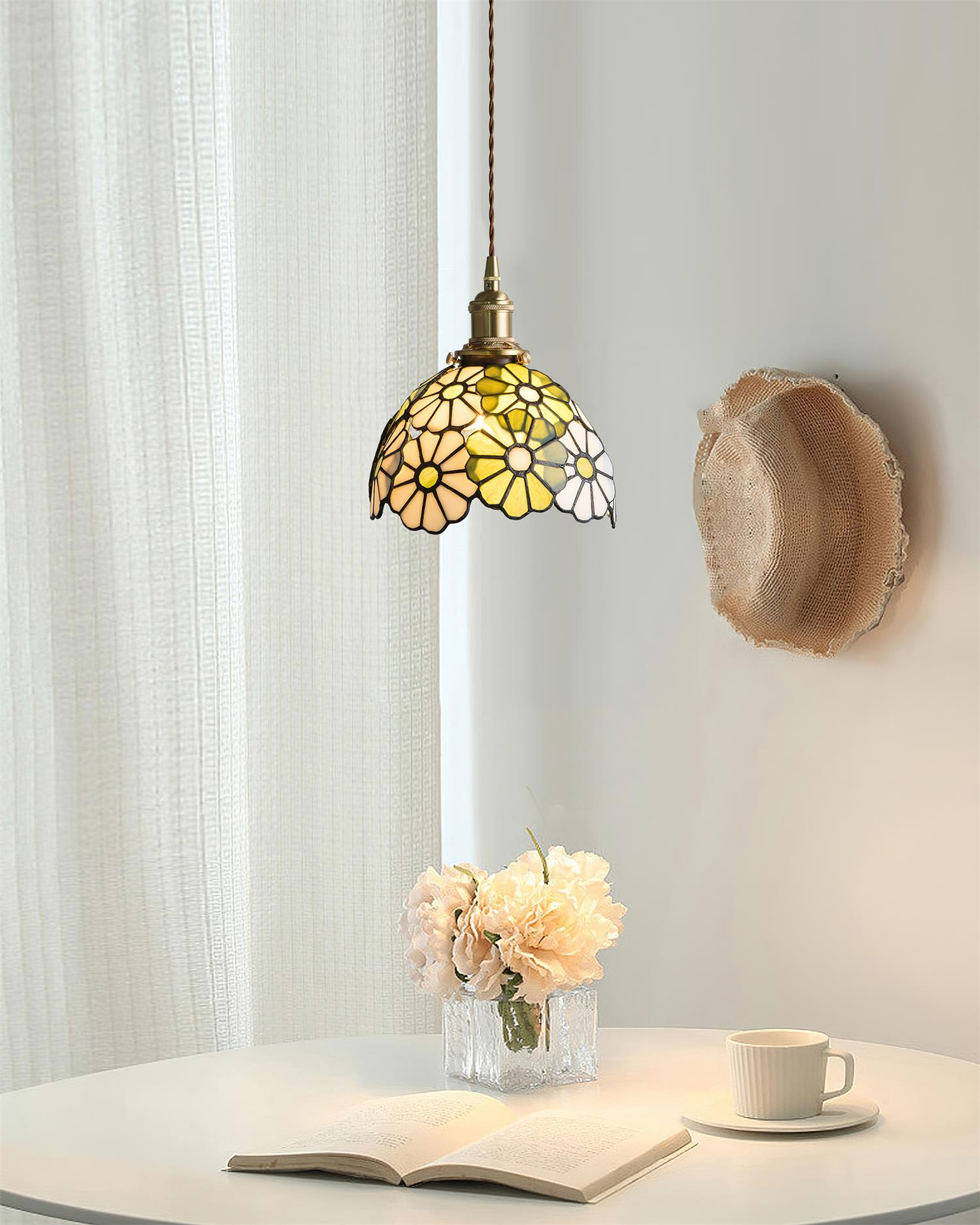 Lampa wisząca kwiatowa Darorow