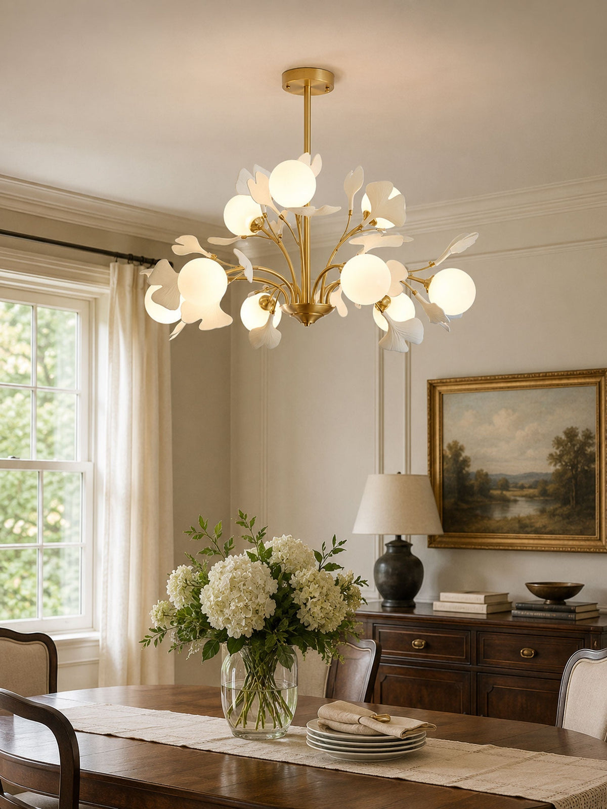 Thalassa Gingko Chandelier – detail 7