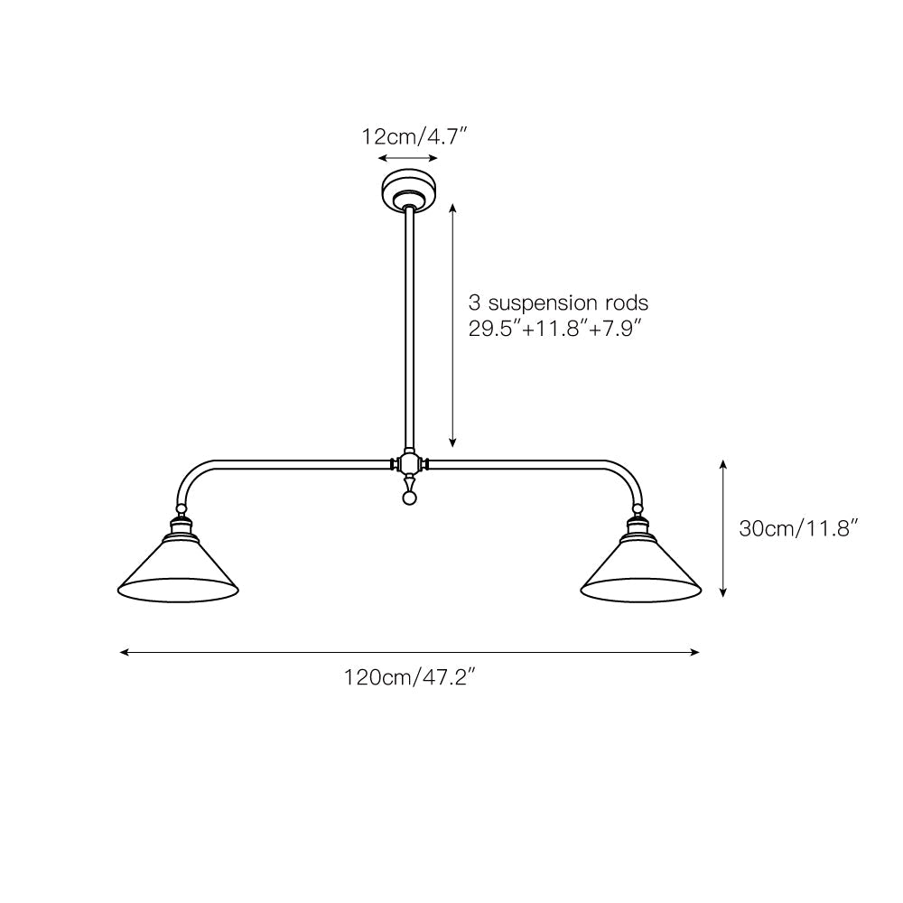 Lampa wisząca liniowa Falan