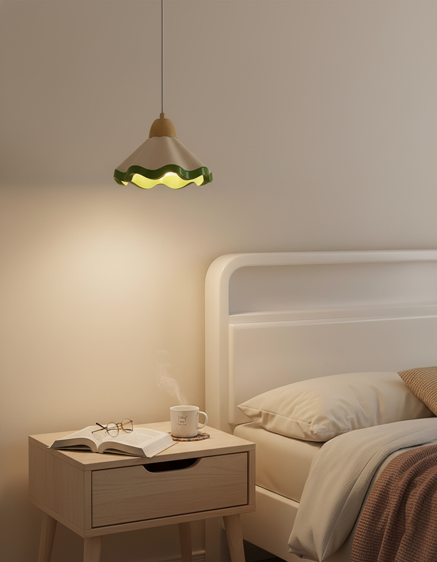 Lampa wisząca falowana Levenel