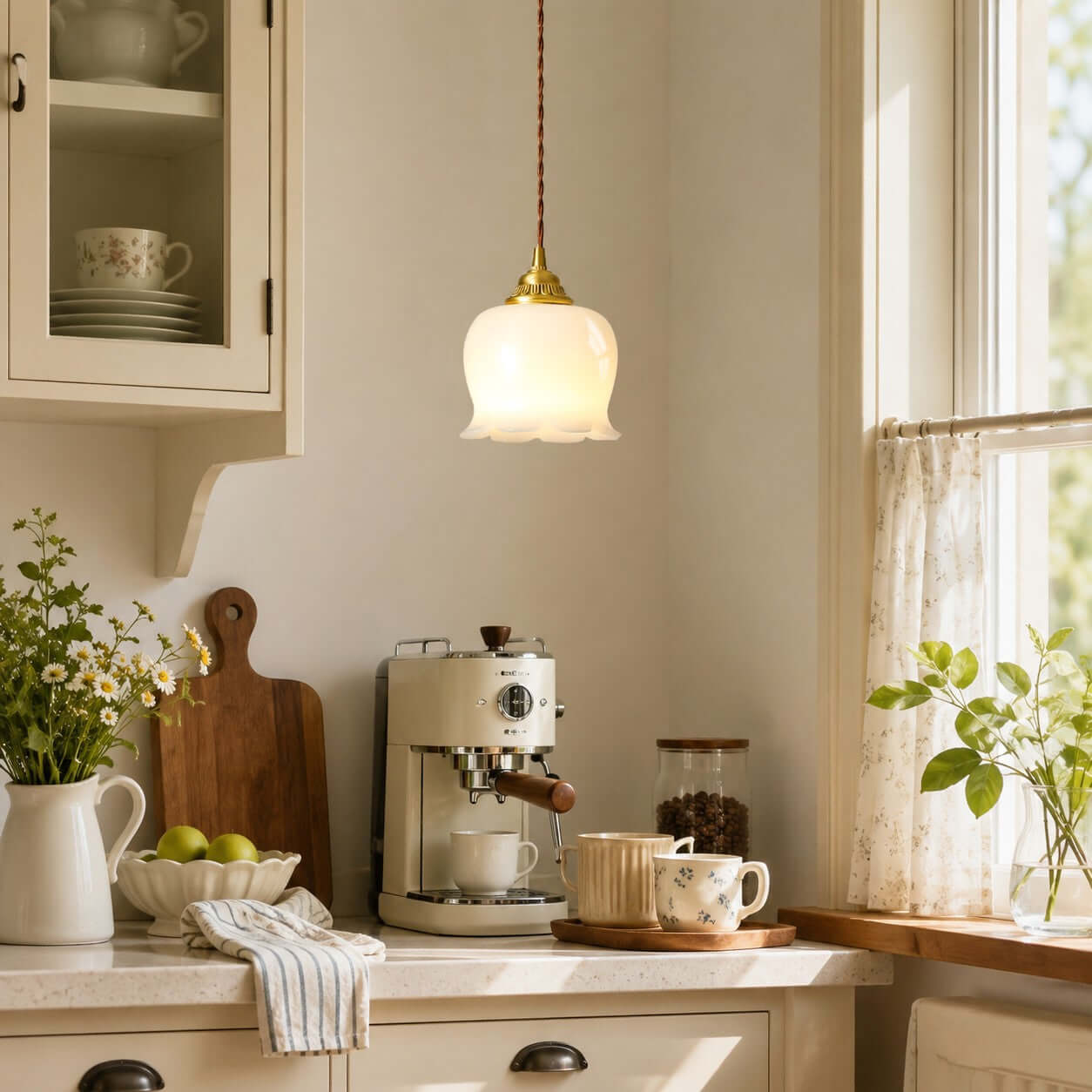 Lampa wisząca kwiatowa Serowmir