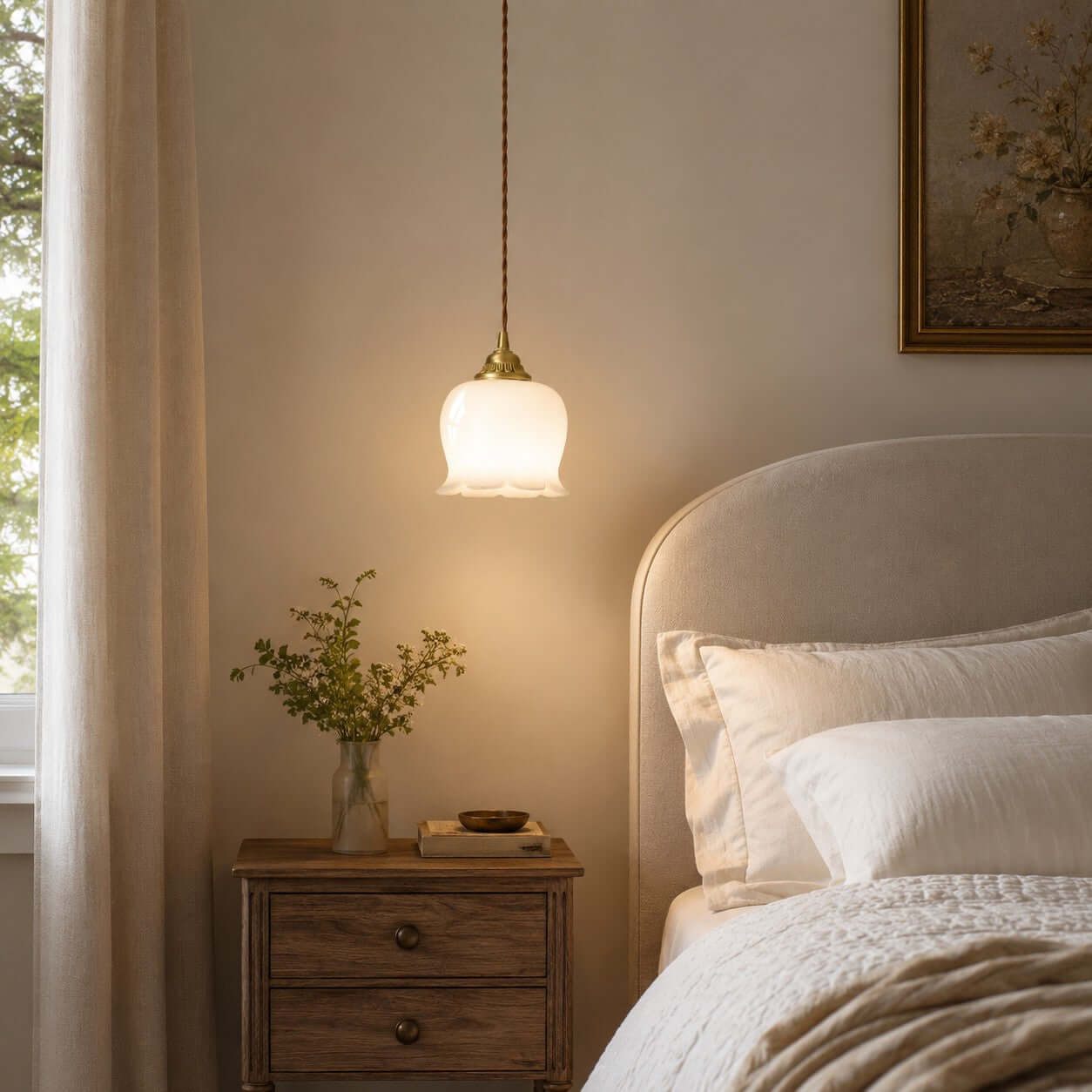 Lampa wisząca kwiatowa Serowmir