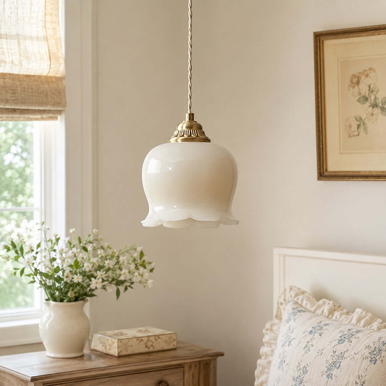 Lampa wisząca kwiatowa Serowmir