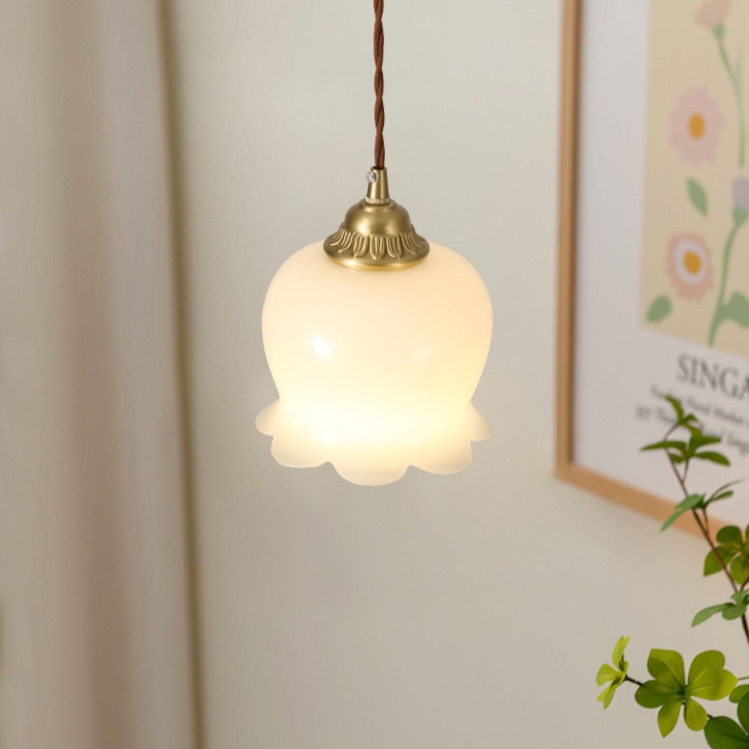 Lampa wisząca kwiatowa Anow