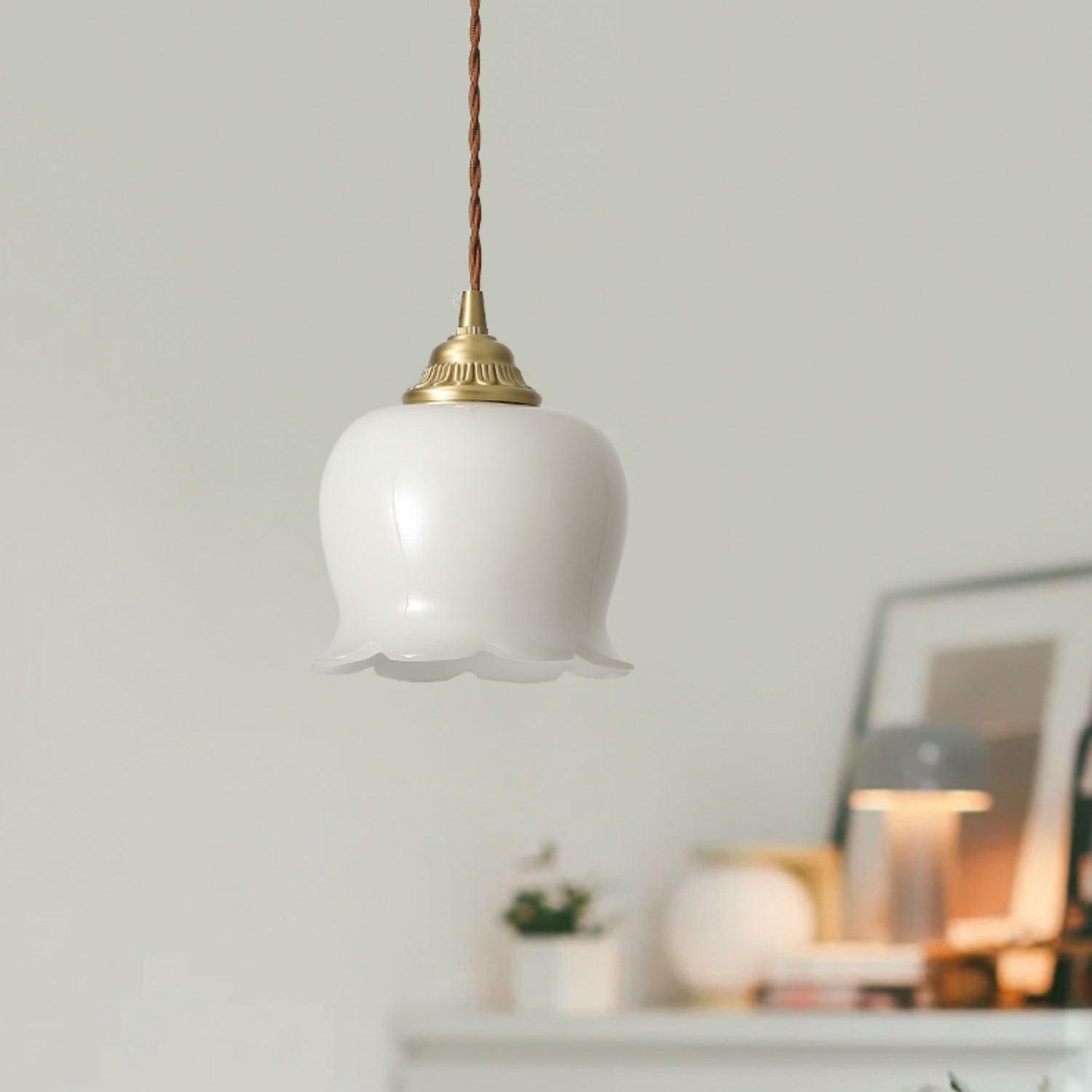 Lampa wisząca kwiatowa Anow