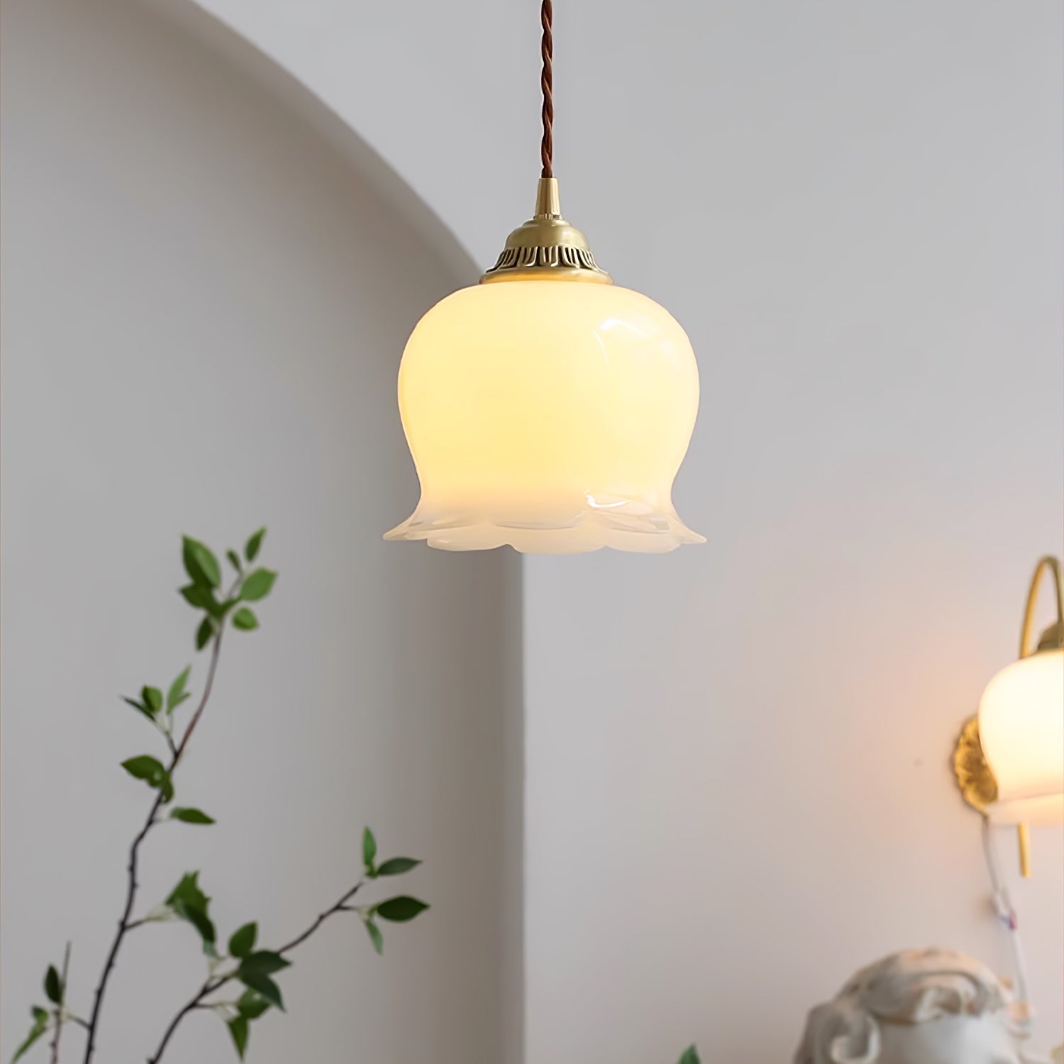 Lampa wisząca kwiatowa Anow