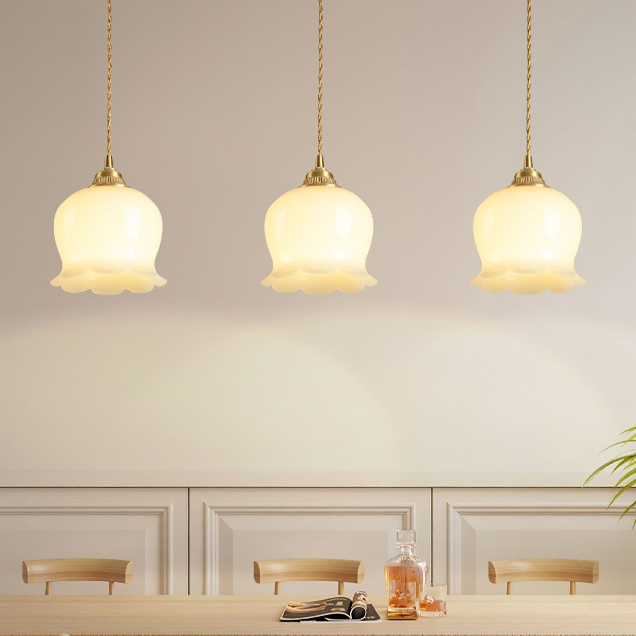 Lampa wisząca kwiatowa Anow