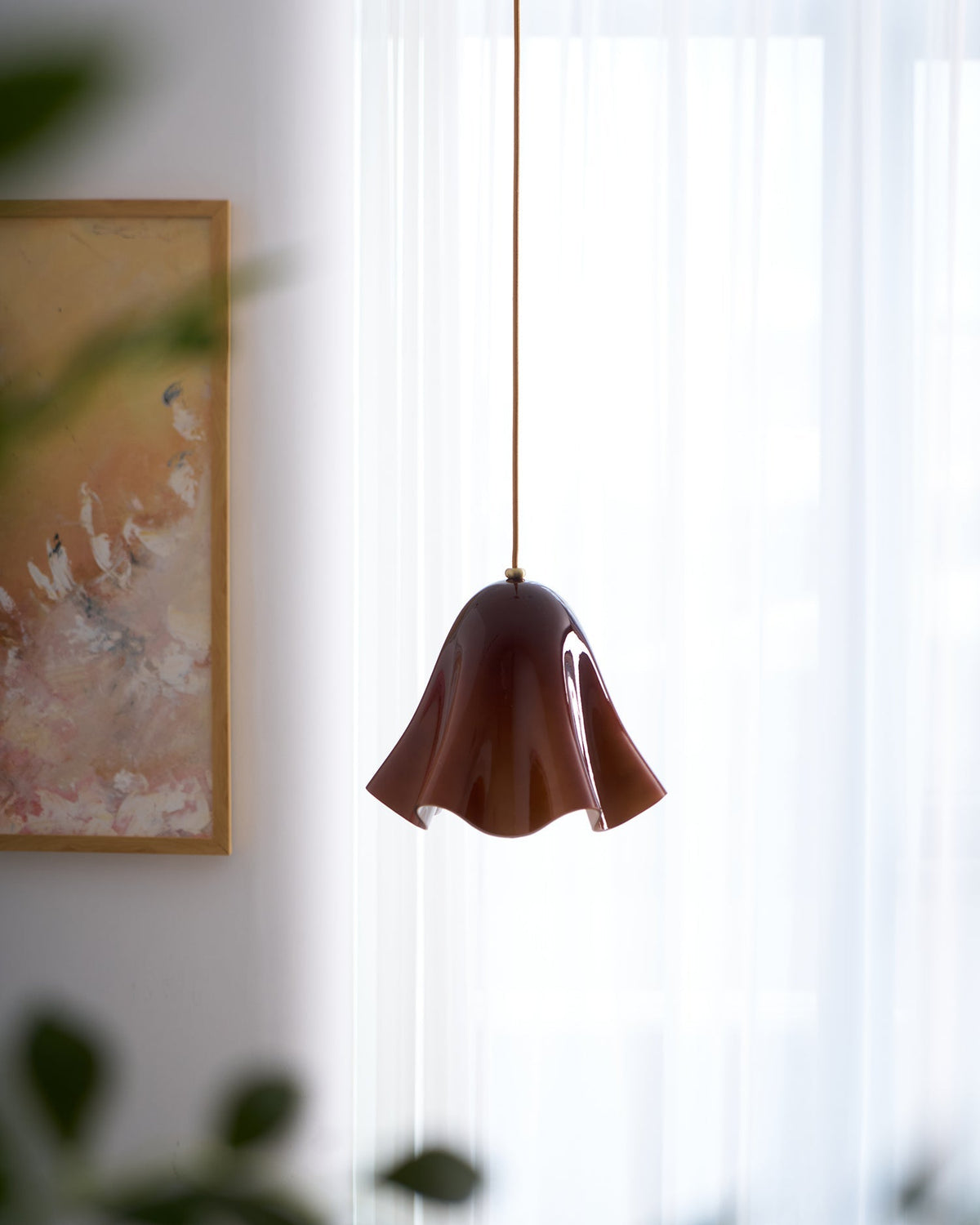 Lampa wisząca kwiatowa Kornna