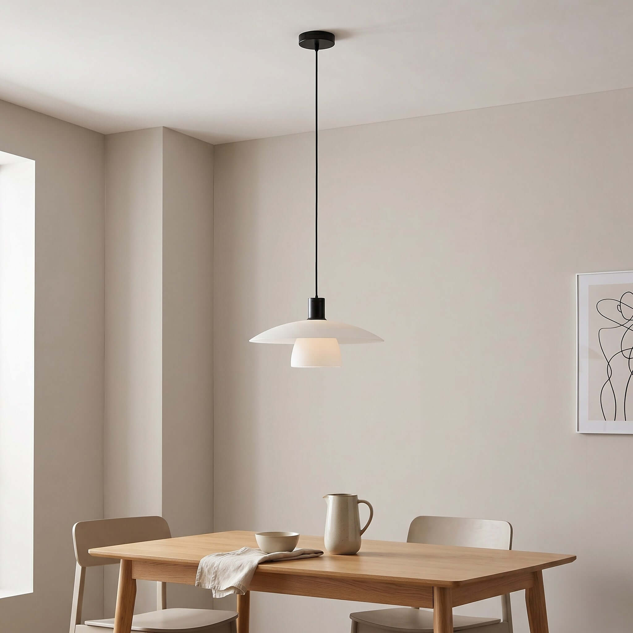 Lampa wisząca okrągła Jarlenro