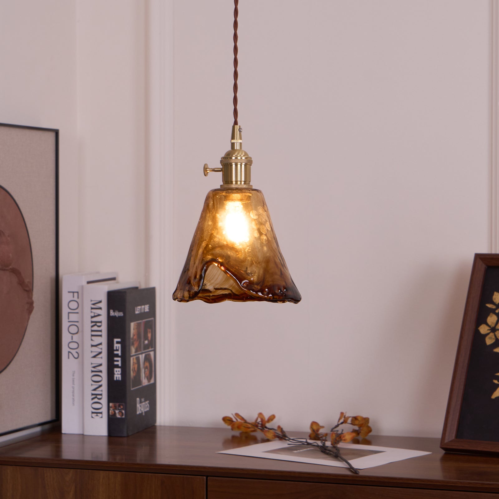 Lampa wisząca vintage Wikevol