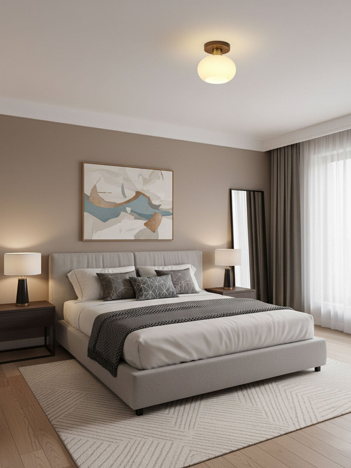 White Shell Ceiling Lamp – detail 4