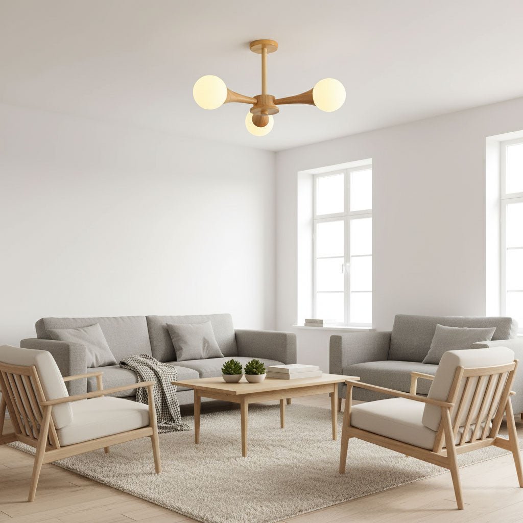 Wooden Nera Chandelier – detail 5