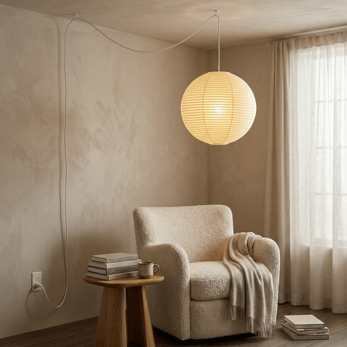 Lampa wisząca kulista Orme