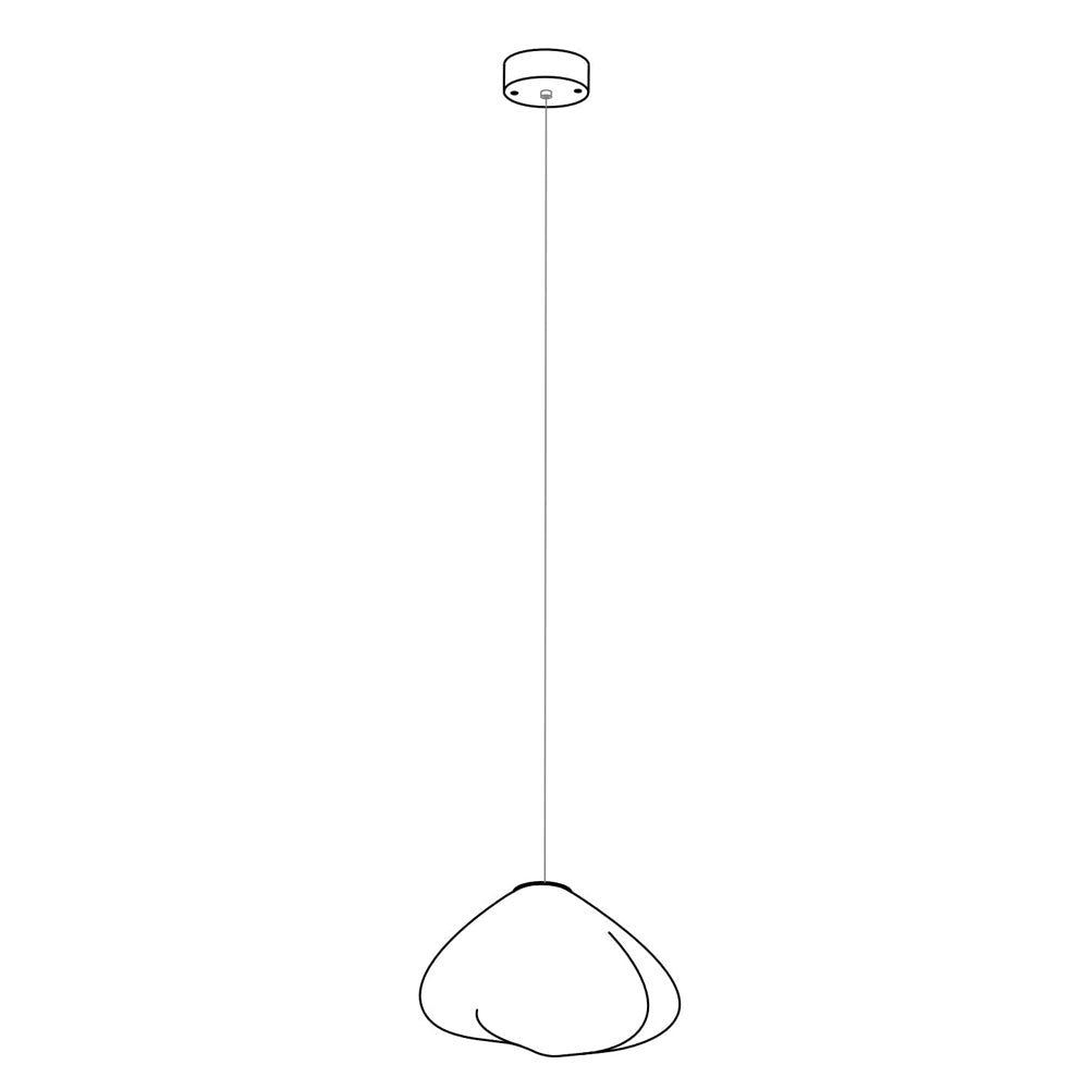 Lampa wisząca rzeźbiarska Lena