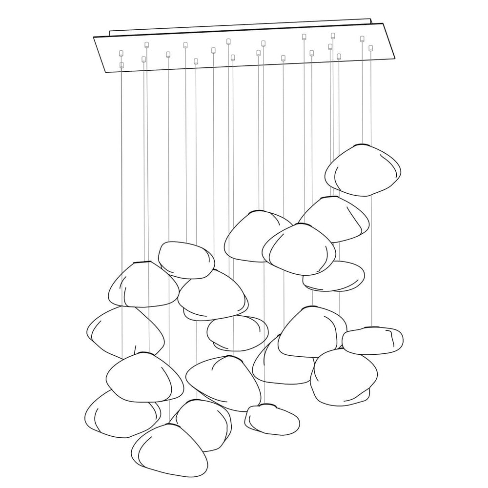 Lampa wisząca rzeźbiarska Lena