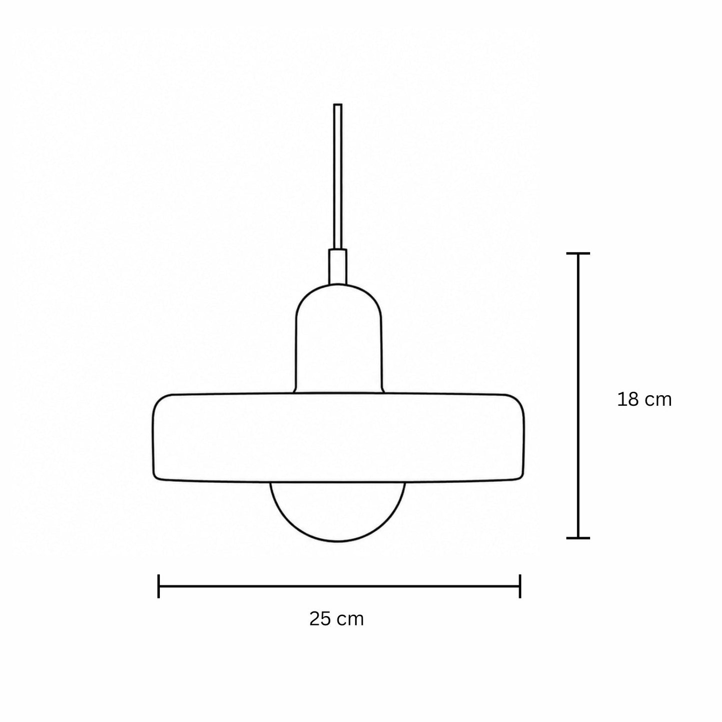 Lampa wisząca podwójna Mosesa