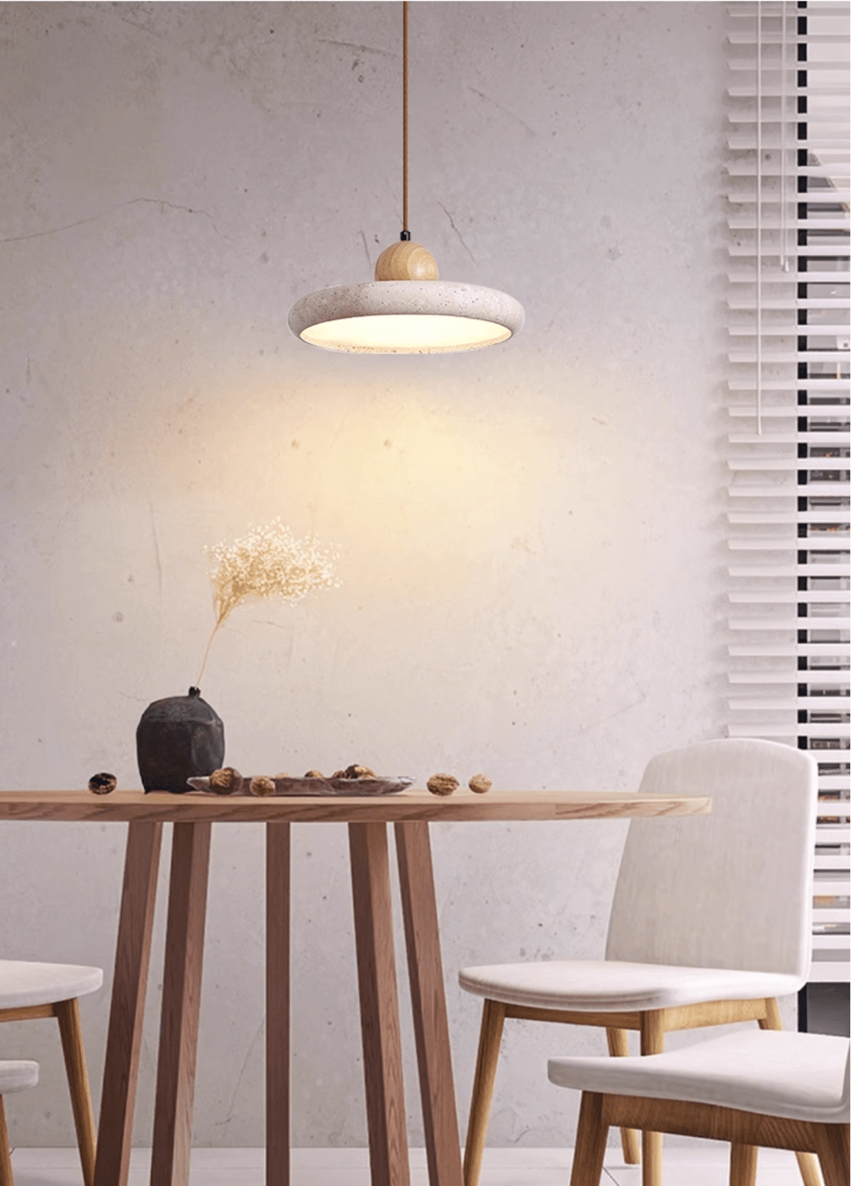 Lola Travertine Pendant Light – detail 10