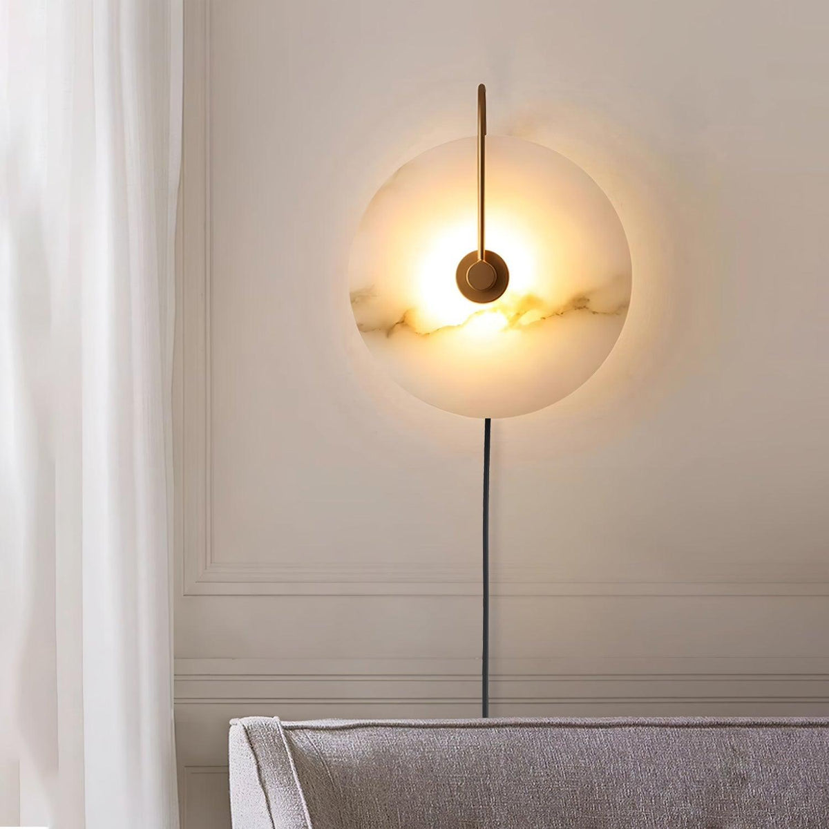 Alabaster LED Plug-In Wall Lamp – detail 22