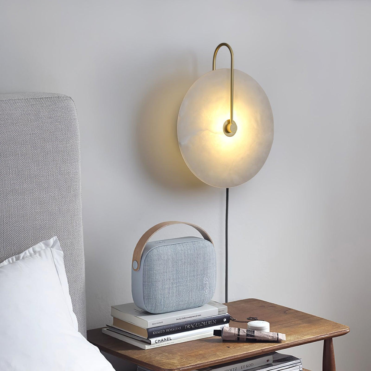 Alabaster LED Plug-In Wall Lamp – detail 8