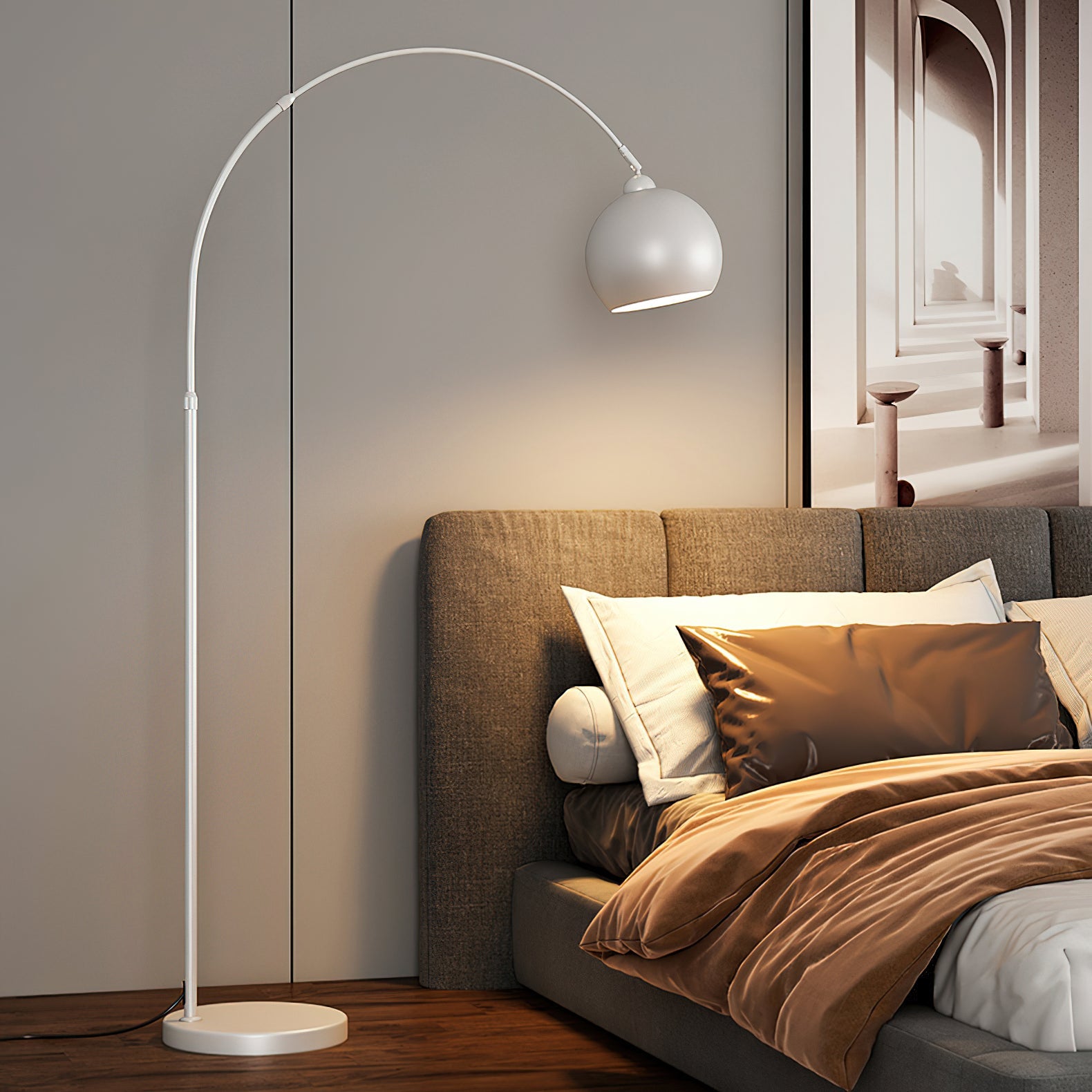 Lampa podłogowa nowoczesna Emkoe