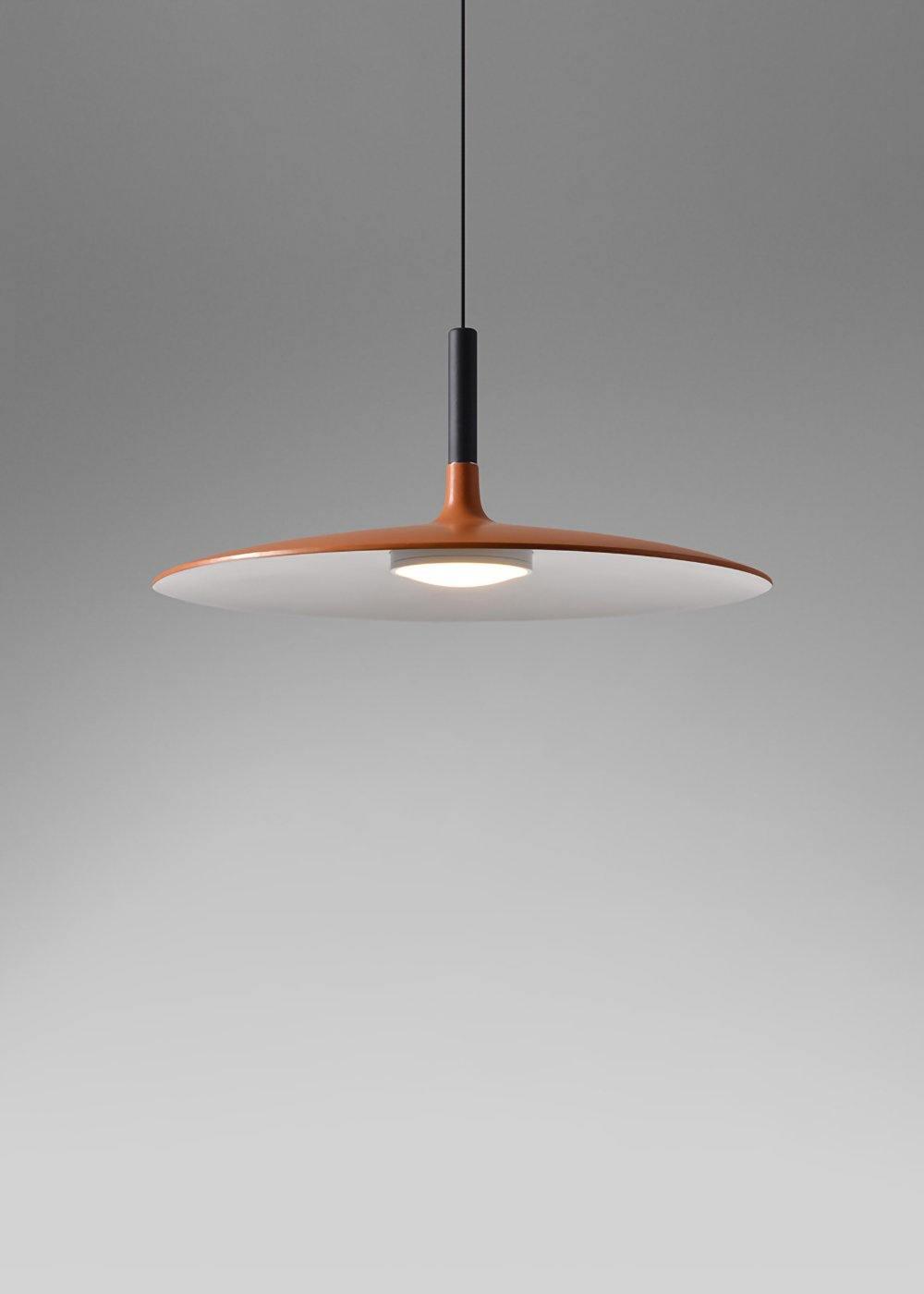 Larkin White Saucer Pendant Light – detail 10