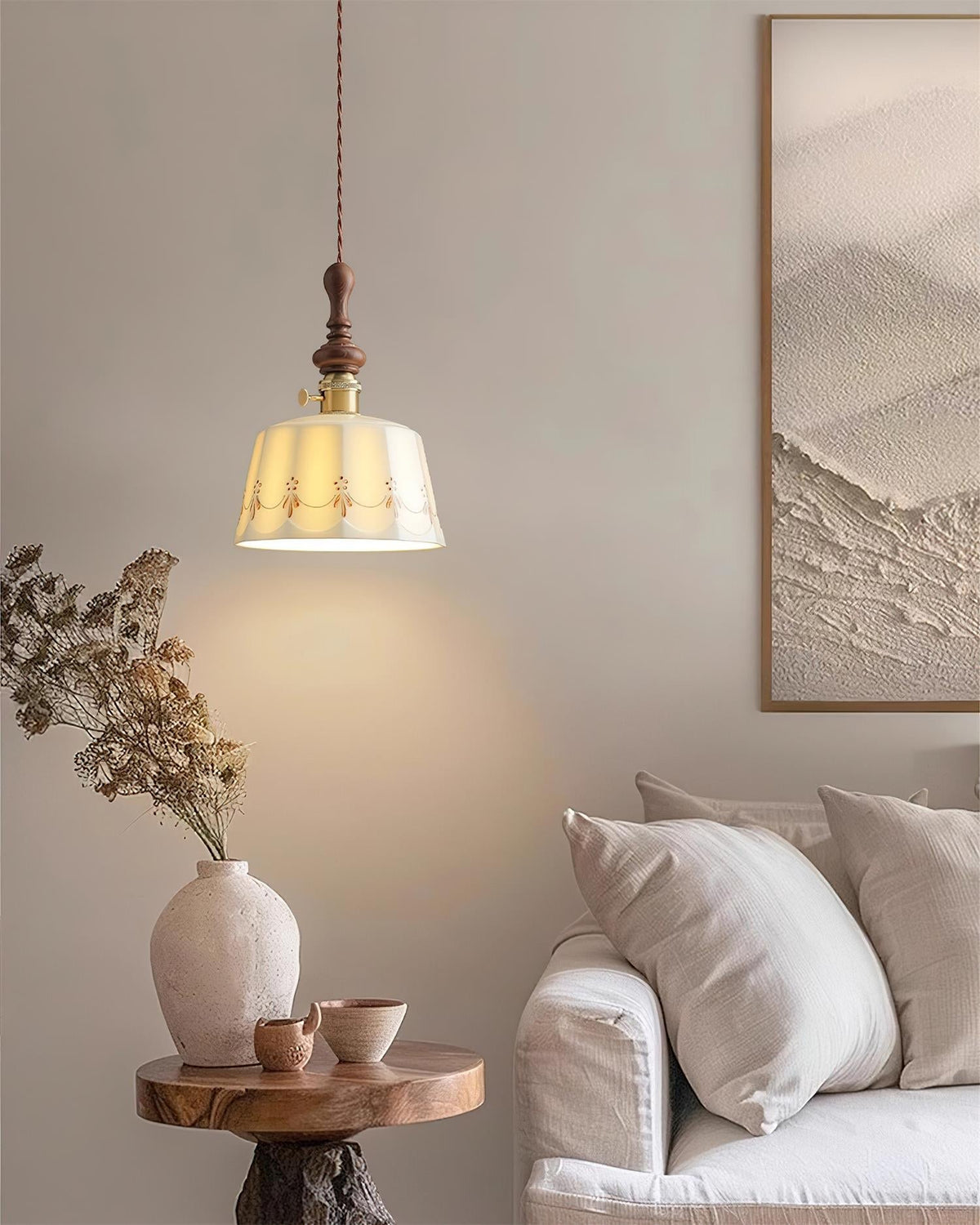 Lampa wisząca vintage Zelvik