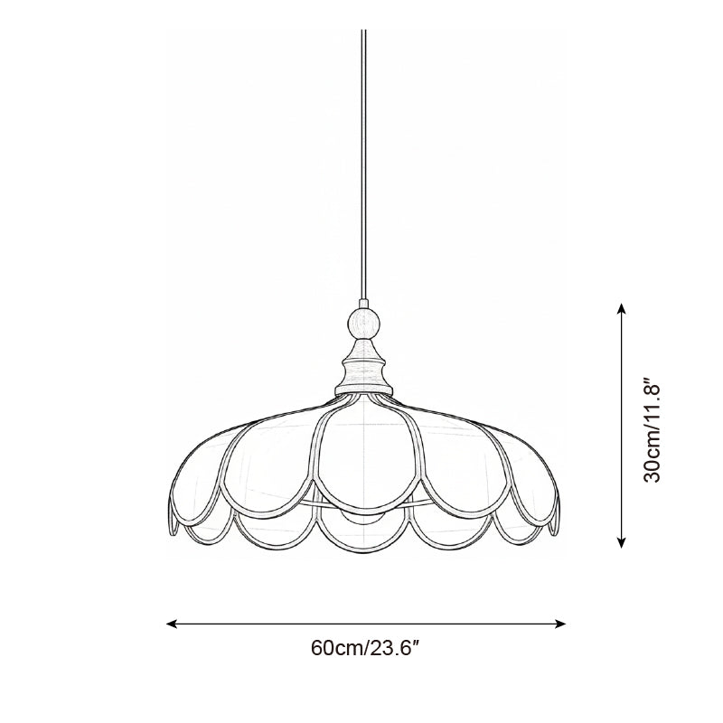 Lampa wisząca falista Wolekrik