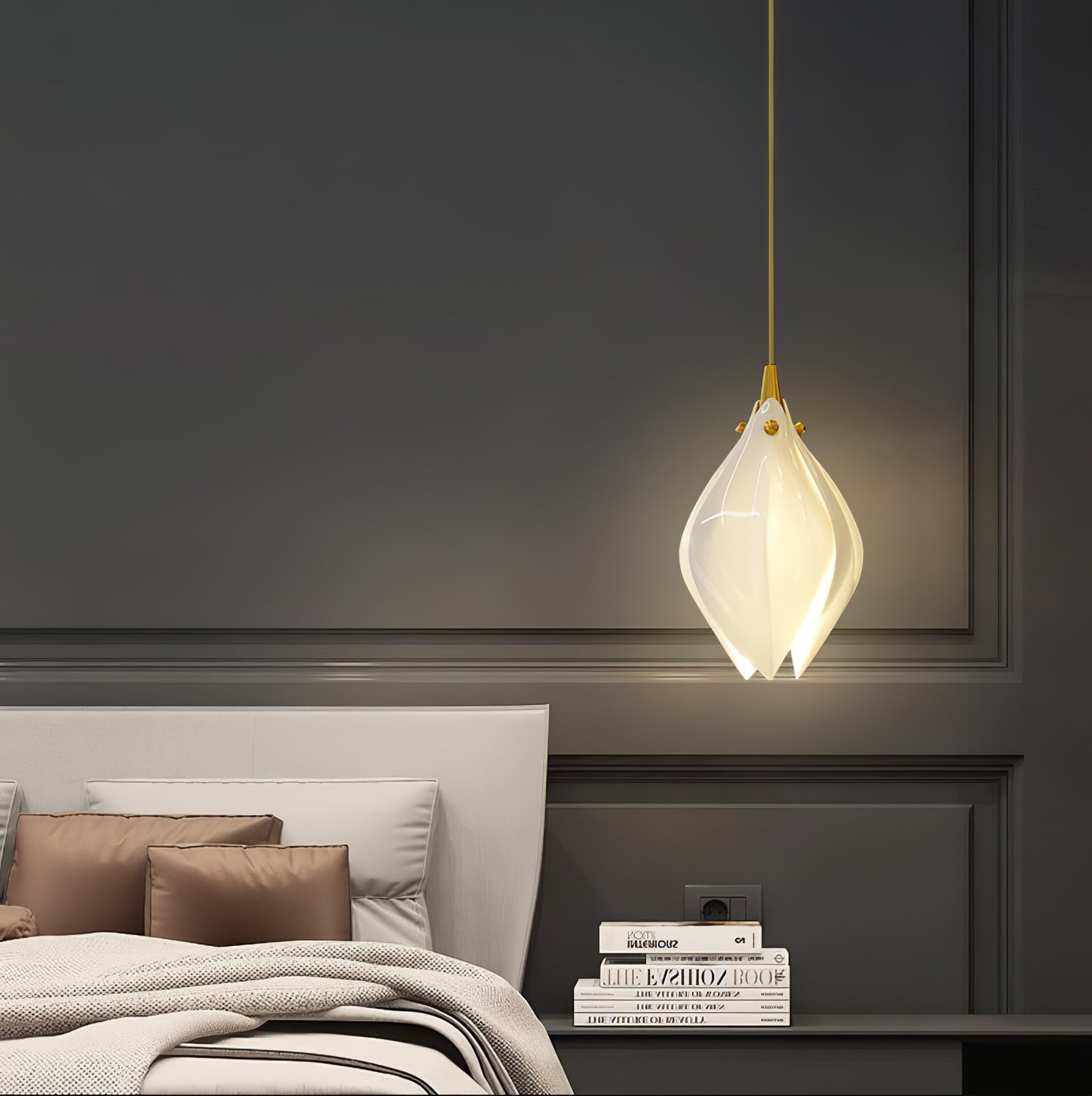Lampa wisząca kwiatowa Jarel