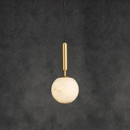 Lampa wisząca Mecora z trawertynu