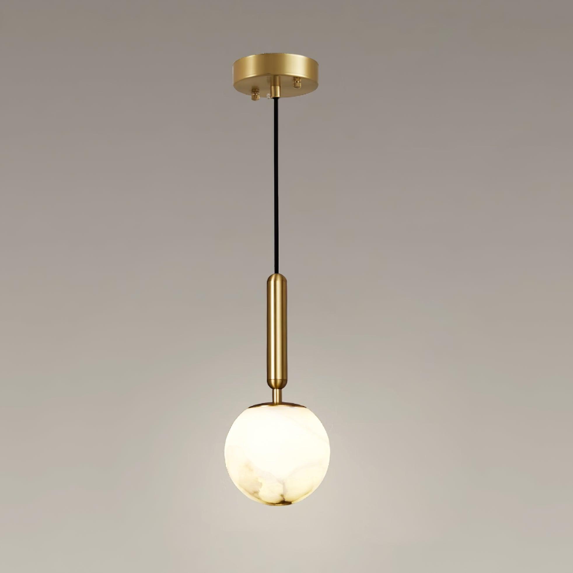 Lampa wisząca Mecora z alabastru