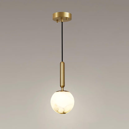 Lampa wisząca Mecora z trawertynu