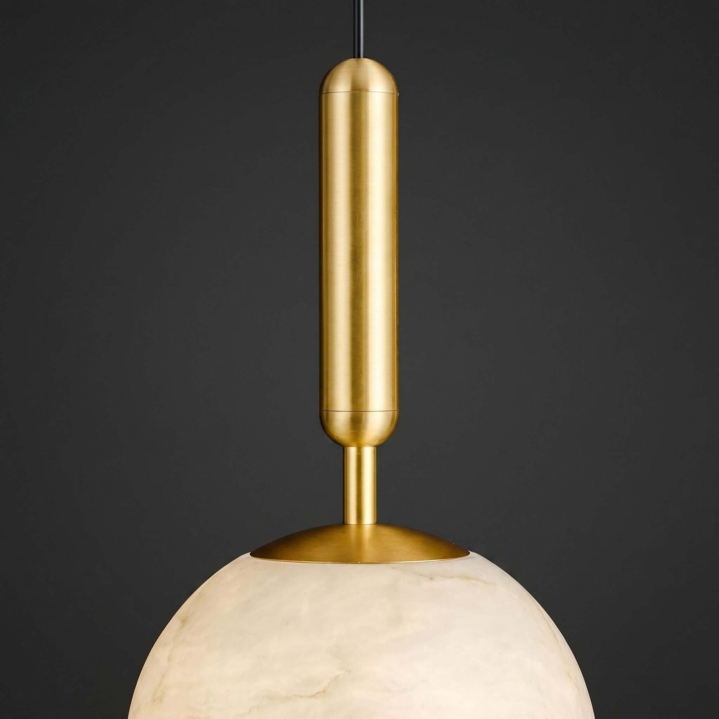 Lampa wisząca Mecora z trawertynu