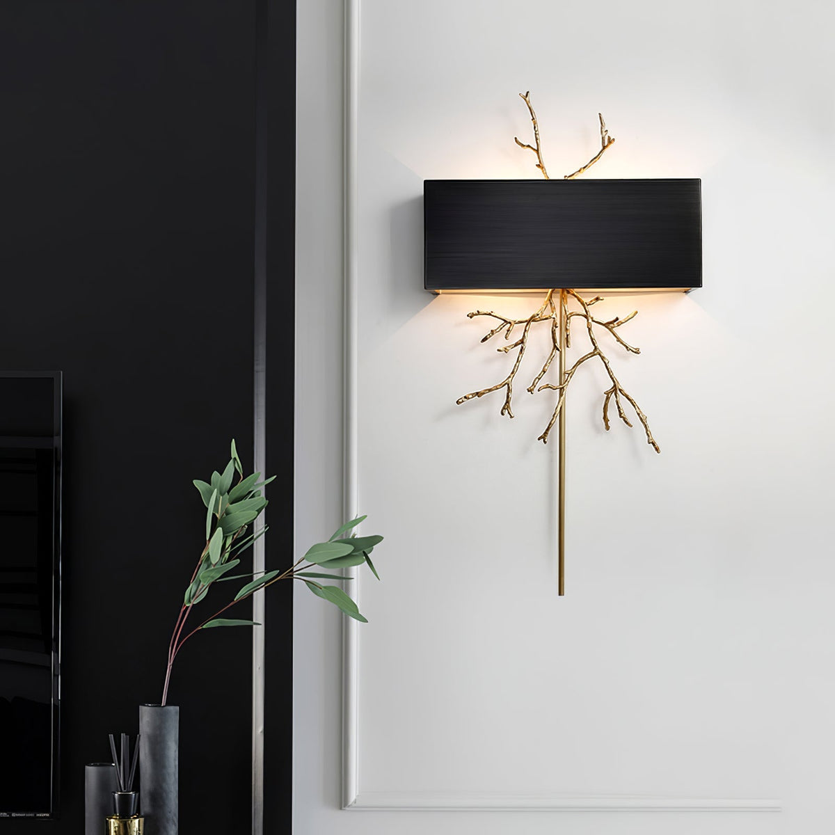 Brass Branch Wall Lamp – detail 5
