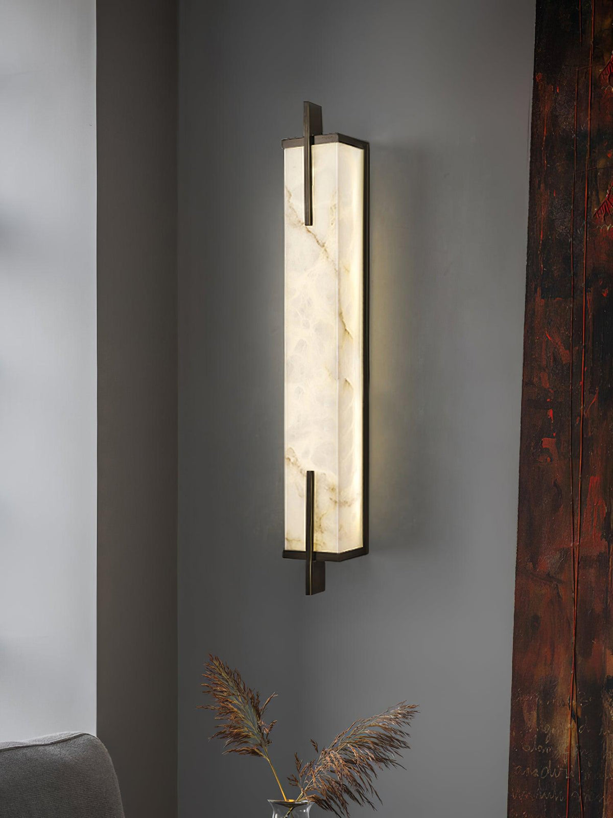 Calliope Alabaster Wall Sconce – detail 25