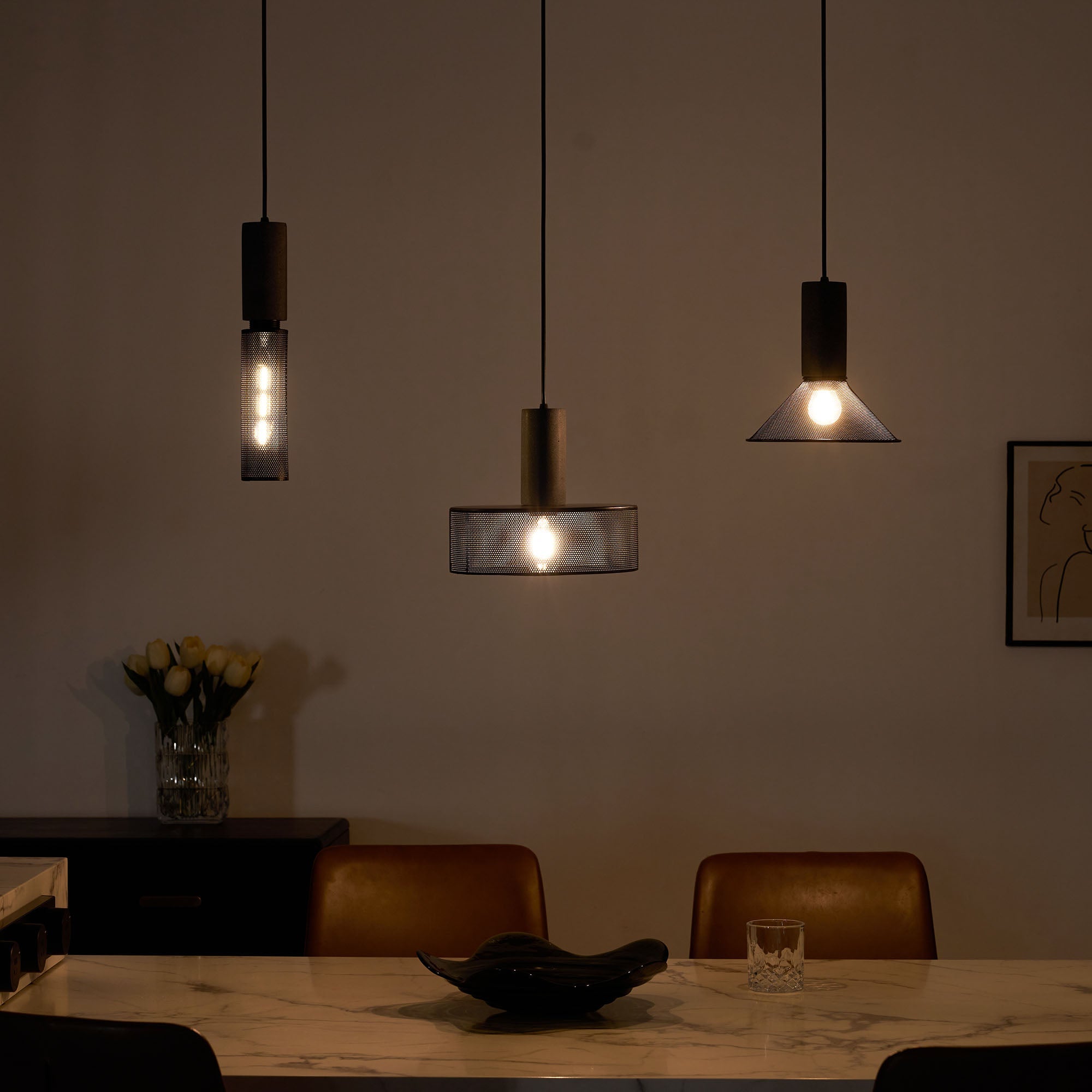 Lampa wisząca tubowa Wenanik