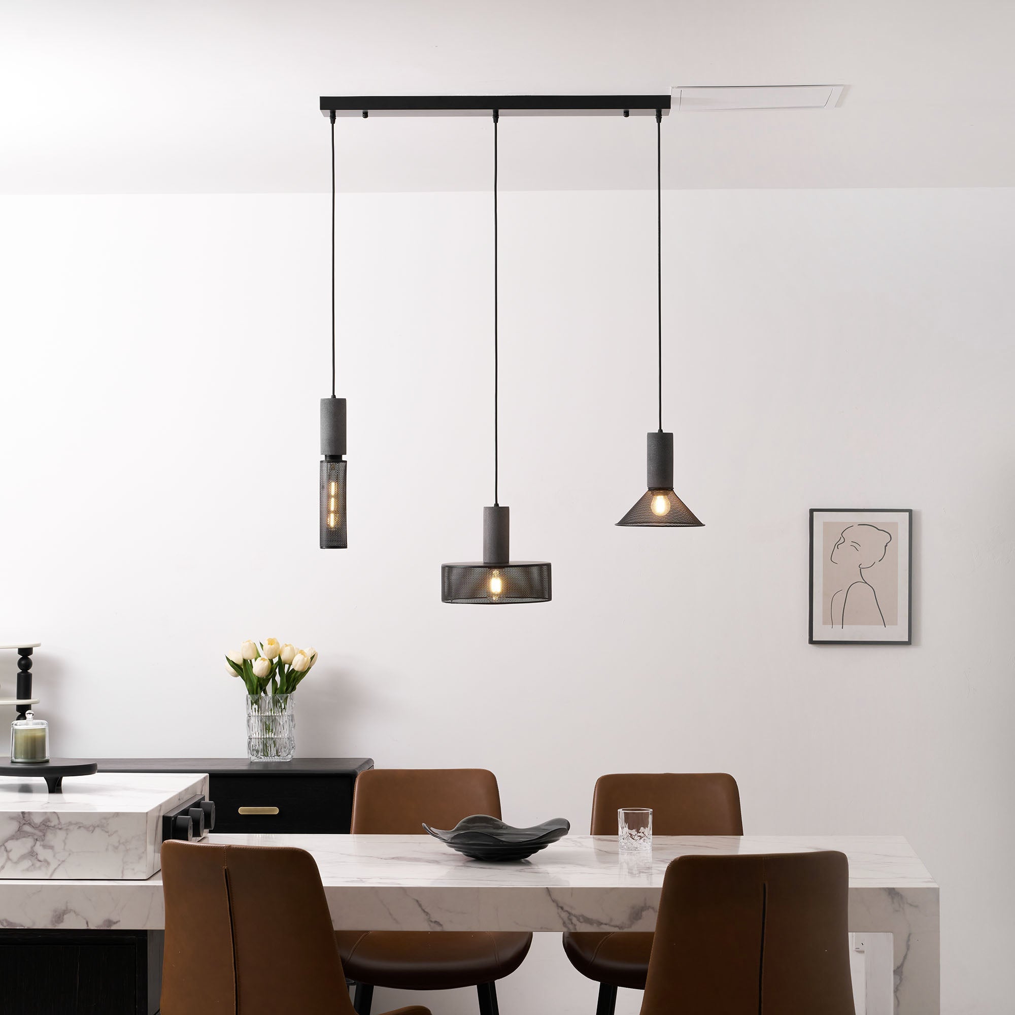 Lampa wisząca tubowa Wenanik