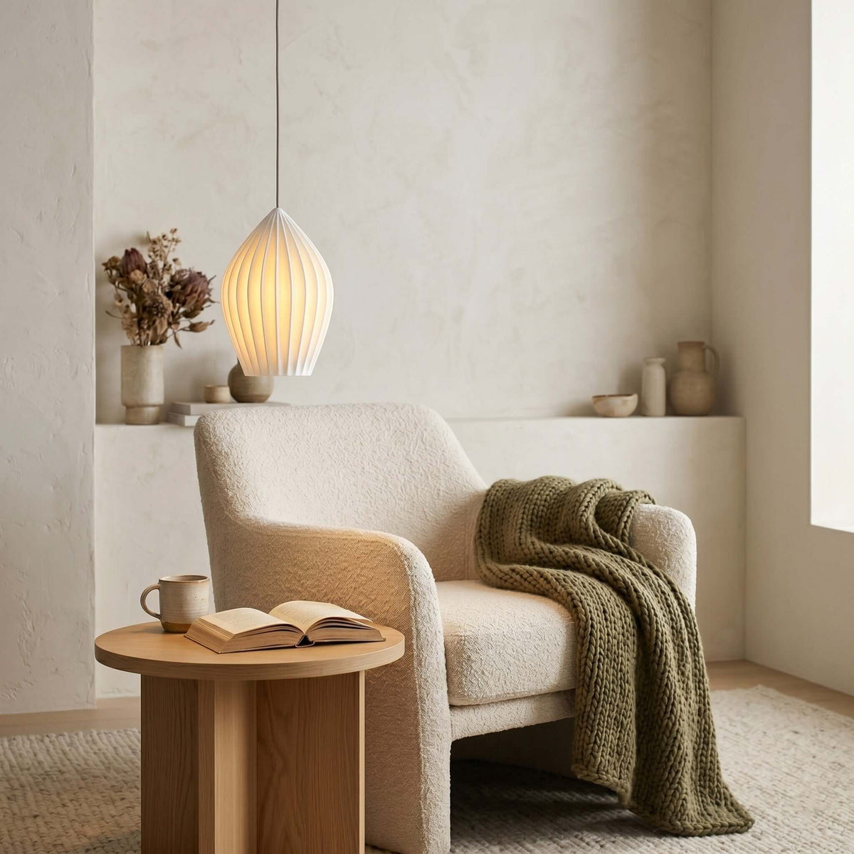 Lampa wisząca ryflowana Pavkalen