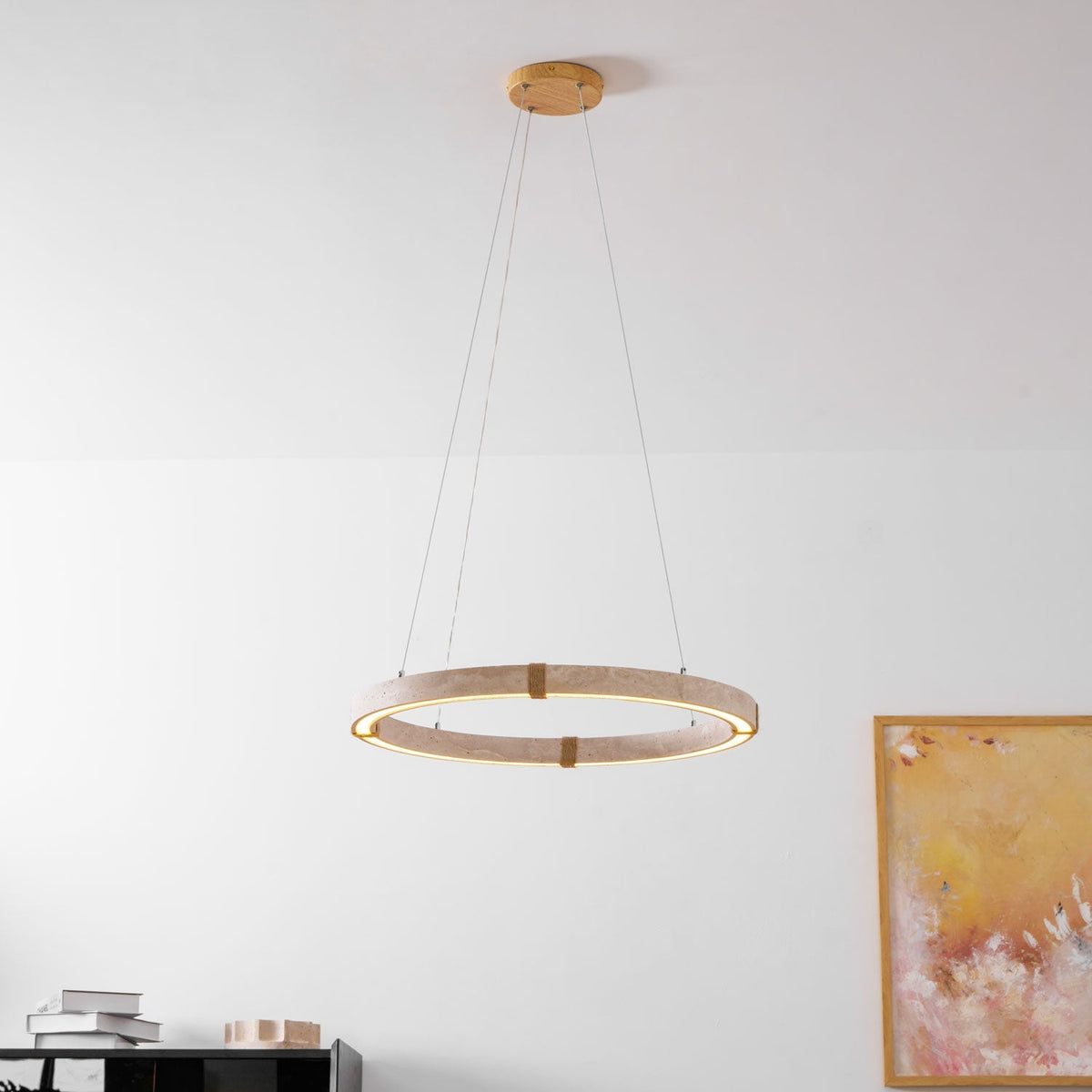 Circle Travertine Pendant Lamp – detail 15