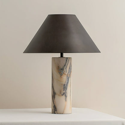 Lampa stołowa Sorlema z marmuru