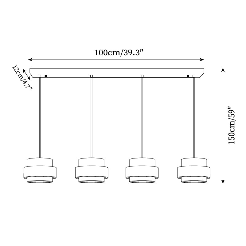 Lampa wisząca Cellone z trawertynu
