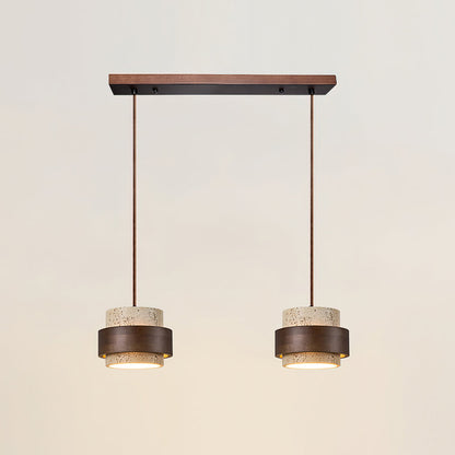 Lampa wisząca Cellone z trawertynu