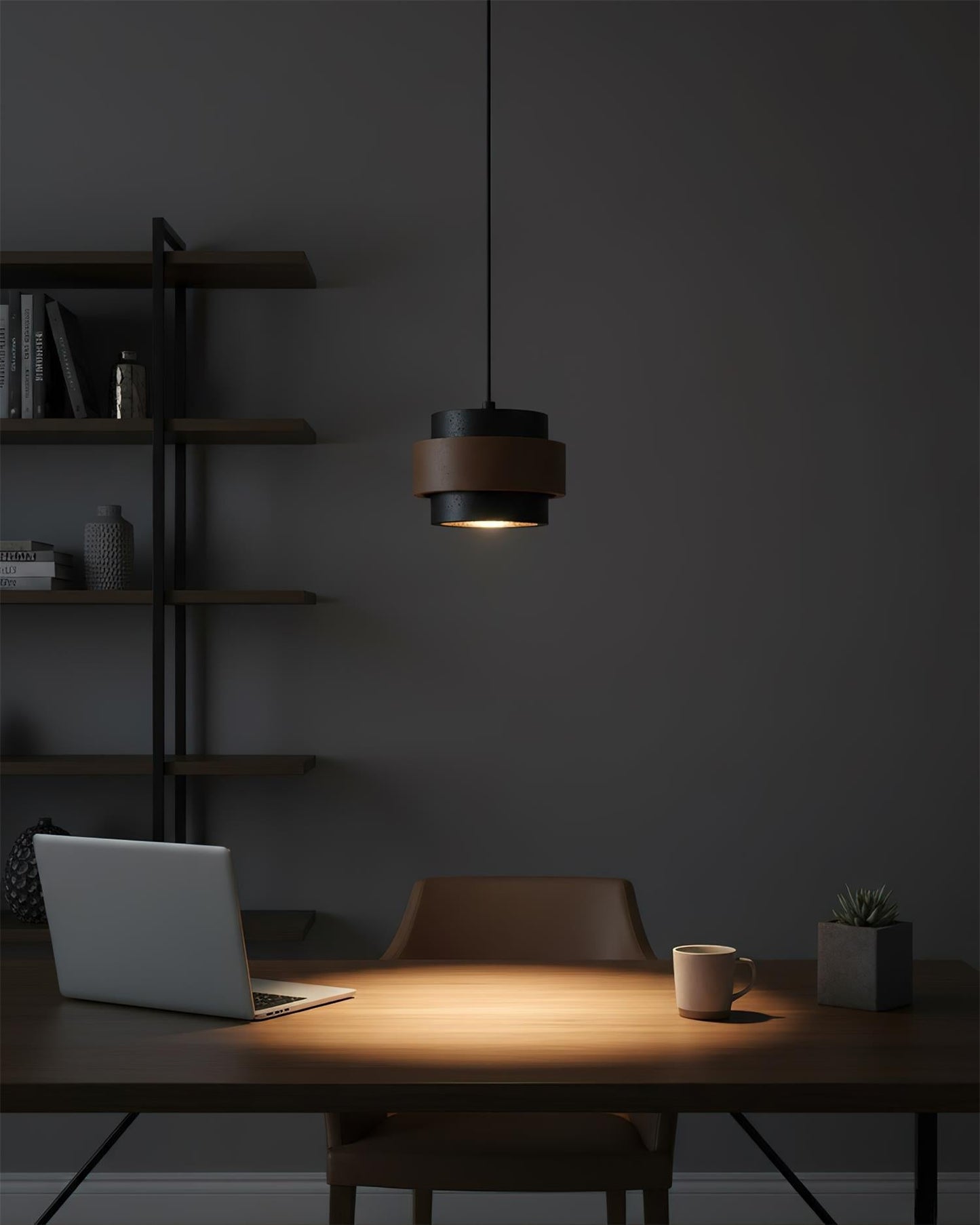 Lampa wisząca Cellone z trawertynu