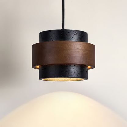 Lampa wisząca Cellone z trawertynu