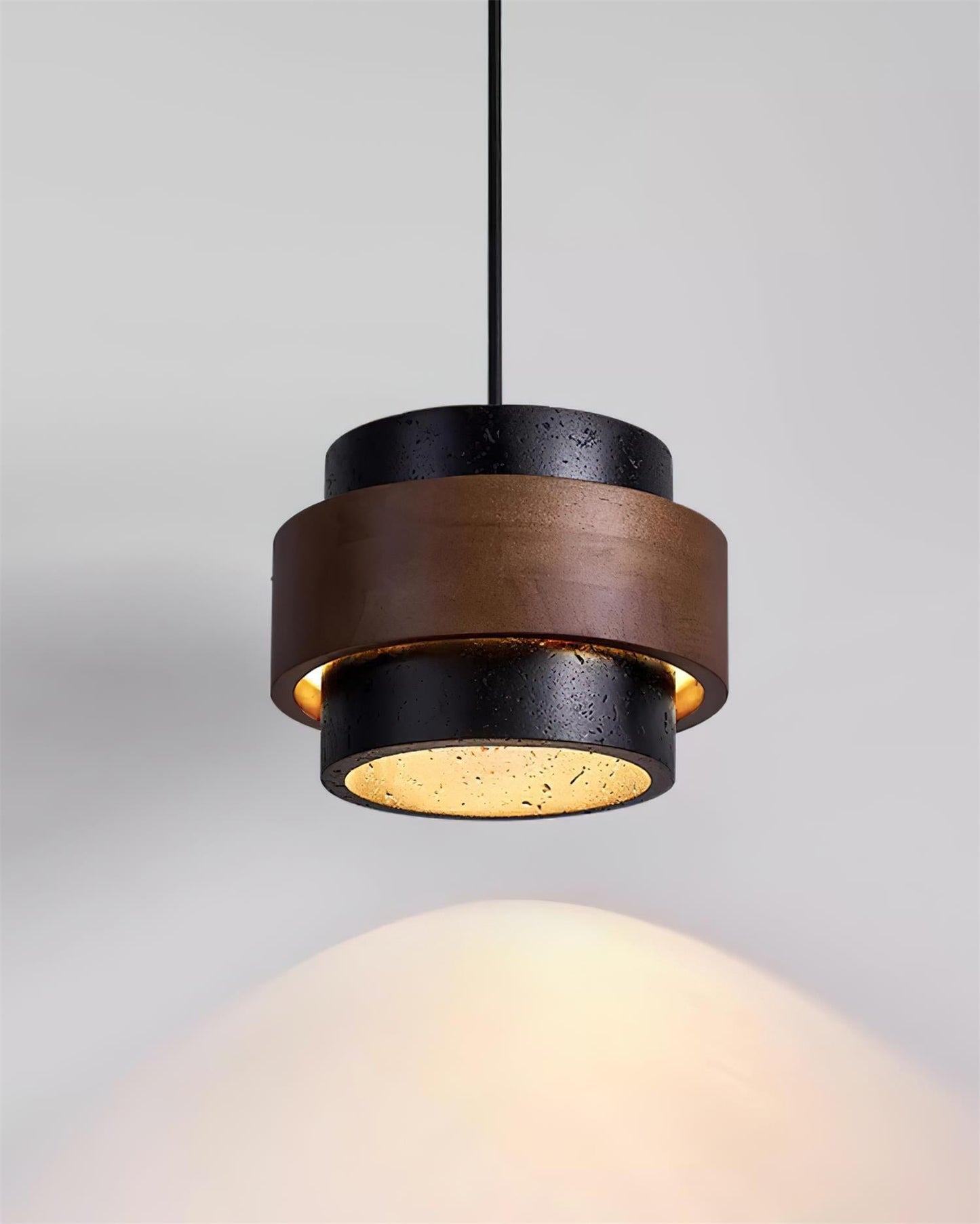 Lampa wisząca Cellone z trawertynu