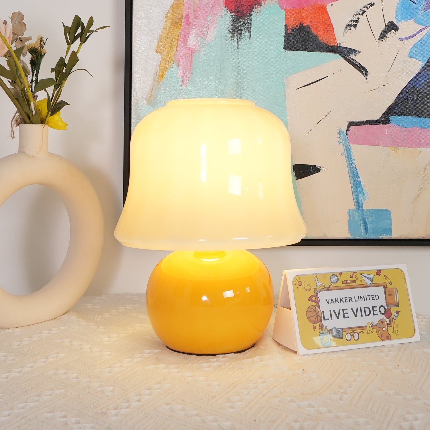 Lampa stołowa grzybkowa Ludra