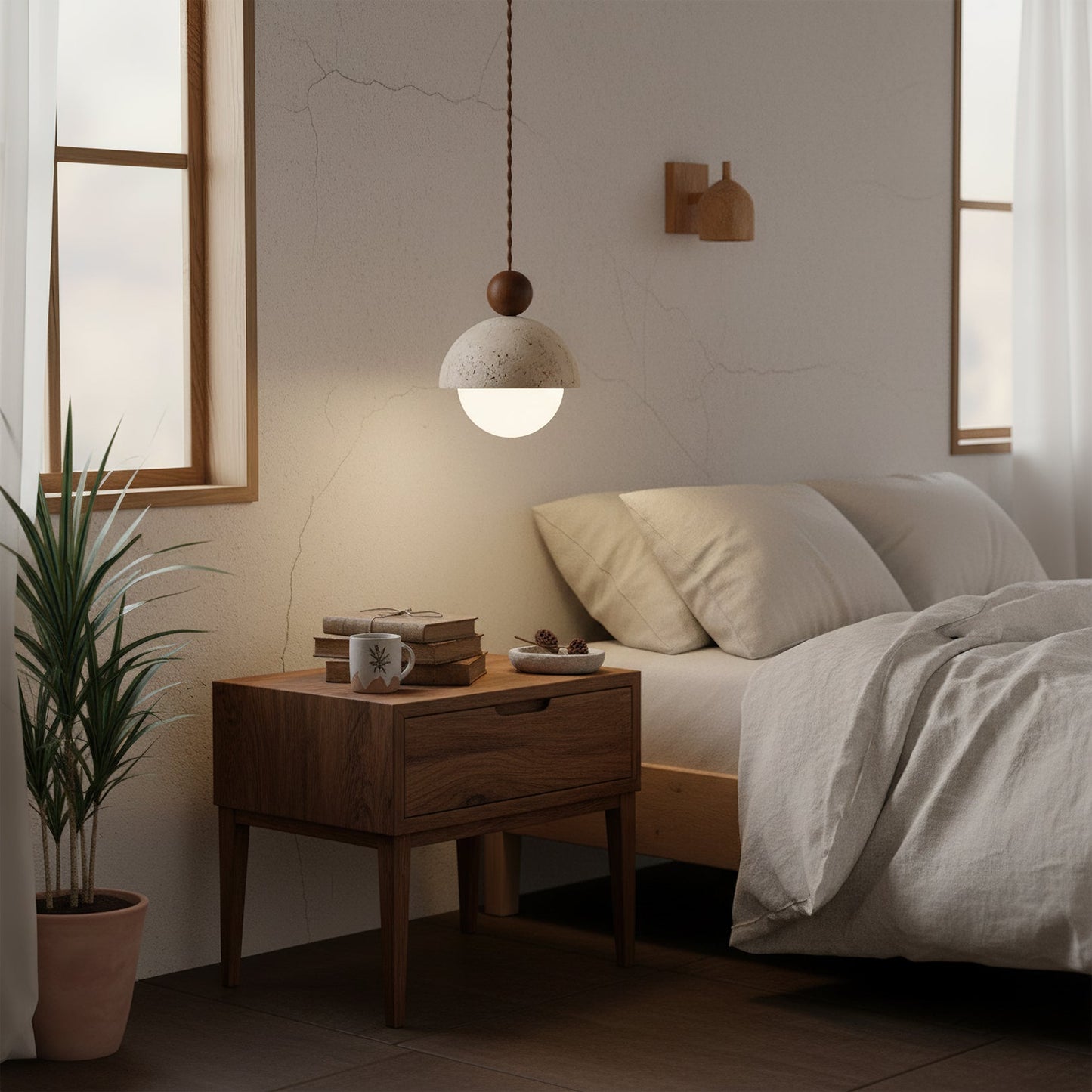 Lampa wisząca kulista Alonek